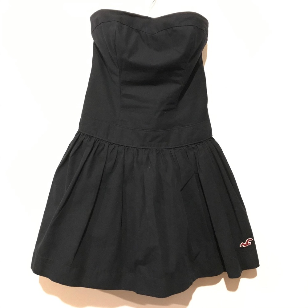 Hollister Strapless Navy Blue Beach Dress
